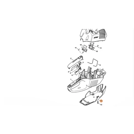 STIHL  Pokrywa przekładni 4851 641 0400